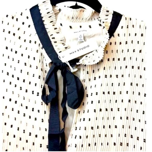 Max Studio Polka Dot Updated Short Sleeve
Blouse(plus size) 1X NWT - Picture 2 of 4